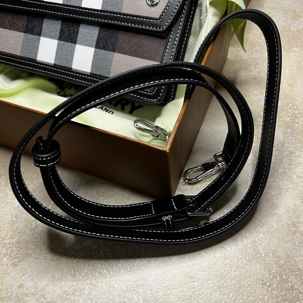 Brown and Black Crossbody Bag